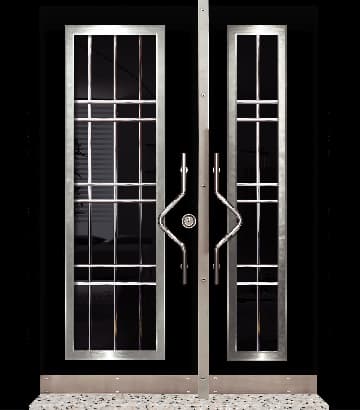 Black Matte Modern Villa Door