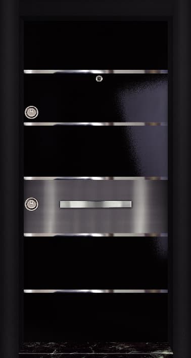Black Modern PVC Door
