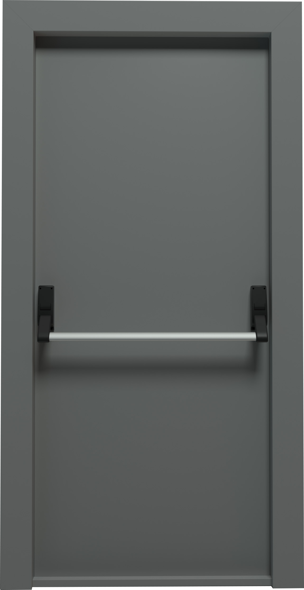 Fire Door With Panic Bar Colored