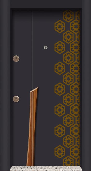 Patterned Modern PVC Door