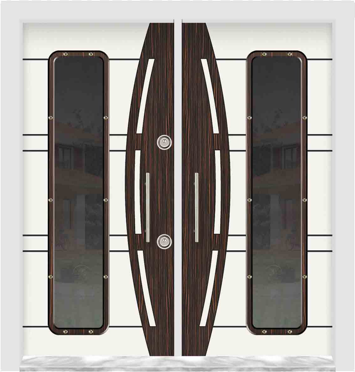 White Composite Luxury Villa Door